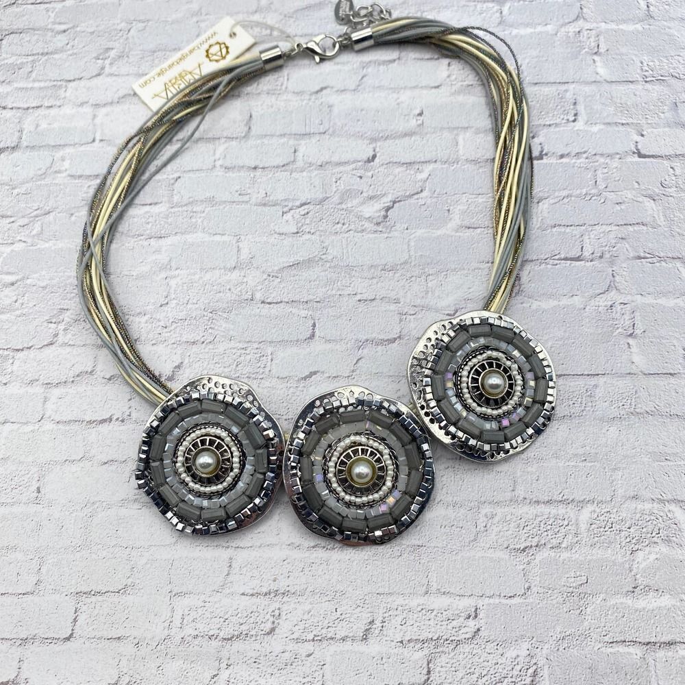 Amrita Singh Azar Artsy Statement Necklace